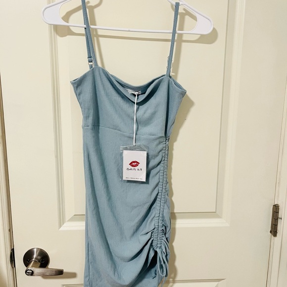 Windsor Ready To Move Square Neck Ruched Mini Dress - Picture 7 of 7